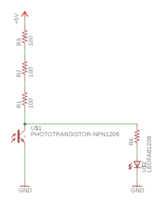 Phototransistor circuit