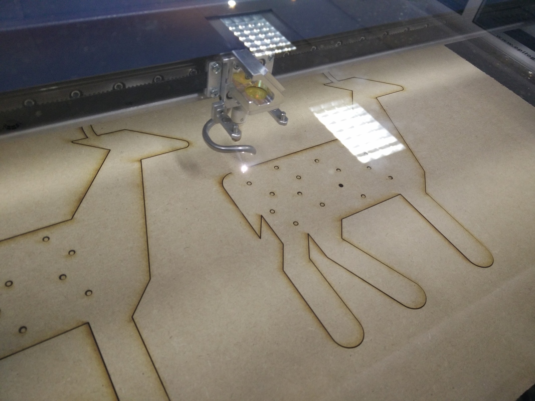 Lasercutting the prototype